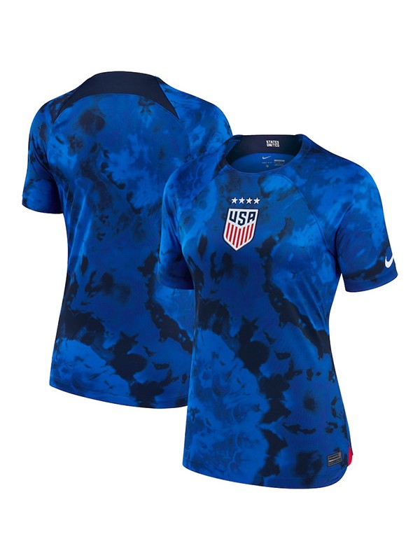 USA seconda maglia da trasferta femminile maglia da calcio sportiva da donna divisa da calcio 2022-2023